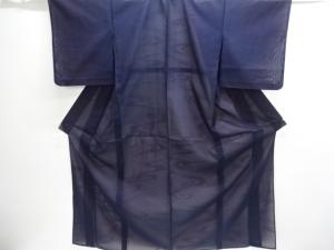 大正ロマン　紗流水模様織り出し着物